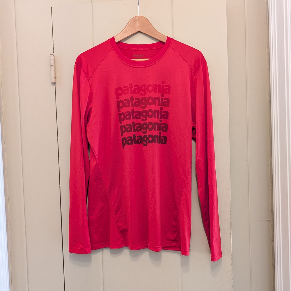 Patagonia Vibrant Red Graphic Long Sleeve
